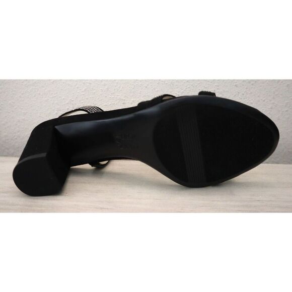 Naturalizer G8501F1001 Women Sz 8M Black Microfiber Vanessa2 Heeled Sandals - Picture 8 of 11